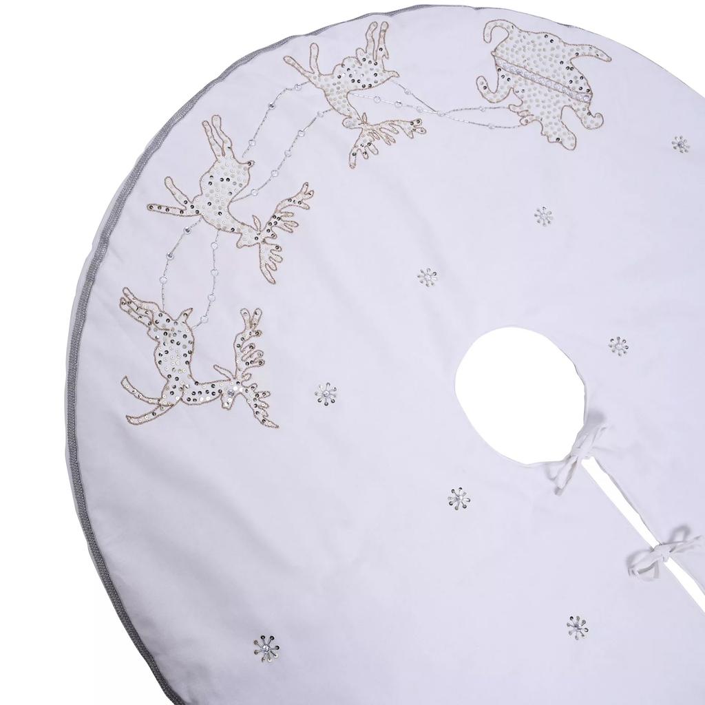 The Seasonal Gift Co. Reindeer Christmas Tree Skirt
