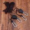 2/1Pcs Camping Tent Adjustable Rope Fastener Fixed Buckle Pulley Tensioner Ratchet Hangers Lights Lifting Awning Wind Rope