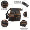 Portable Waist Tool Bag Durable Polyester Multifunction Pouch for Electrician Hardware Tools Storage