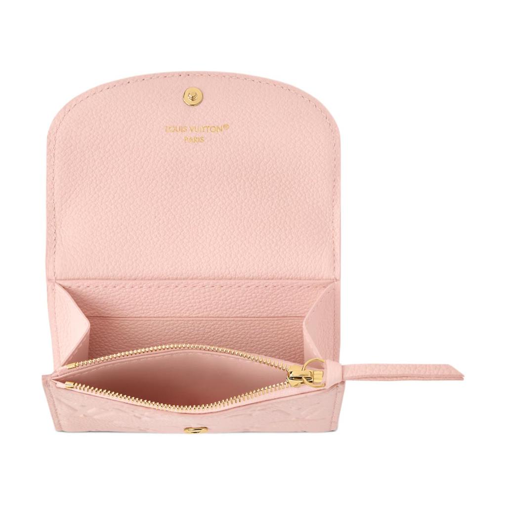 Louis Vuitton Rosalie Monogram Snap Closure Leather Wallet Women wallet Pink M26894