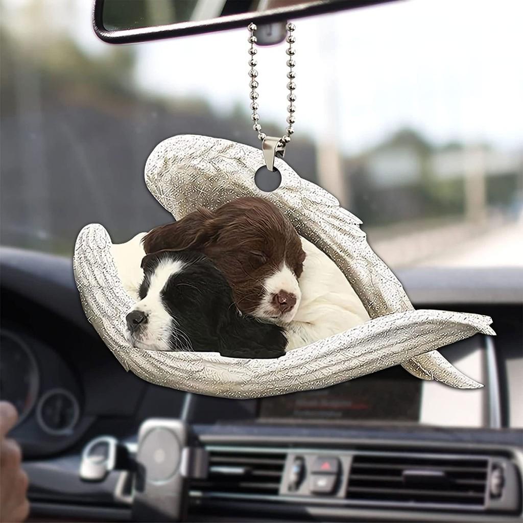 Wings Angel Vibrant Car Rearview Mirror Accessory For Pet Lovers Gift Stylish