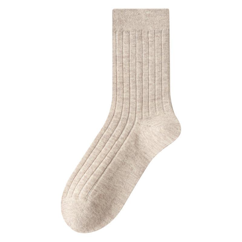 Winter Women's Thick Double-needle Wool Socks for Warmth, Super Thick Loose Mid-calf Socks, Cashmere Socks, Long Stockings