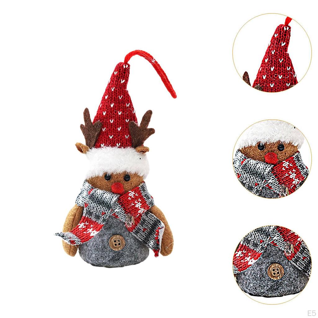 Lighted Hanging Christmas Decoration Light up Ornament Party Outdoor Stuffed Doll Plush