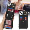 Applicable To iPhone17 Mobile Phone Case 16Pro Lychee Pattern Zipper Change Bag Insert Card Ring Buckle Diagonal Span Protective Case