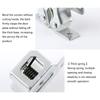 5pcs Zinc Plated Door Buckles Cabinet Door Catches Suitable for Drawers Lockers