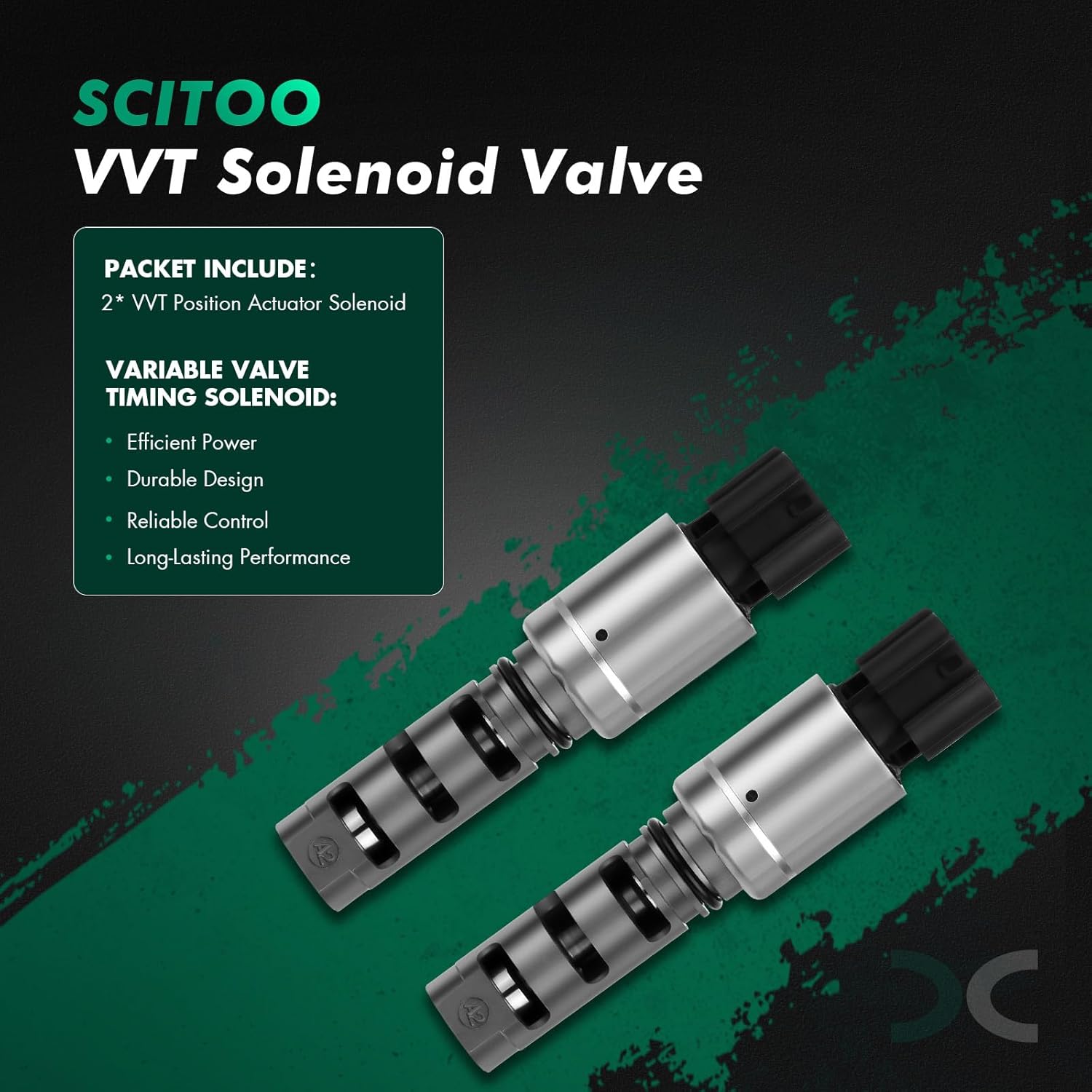 SCITOO Engine Variable Valve Timing (VVT) Solenoid for Lexus,for Toyota 917-234 Left,Right (2 PCS)