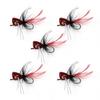 Fly Fishing Popper with Hook Fly Popper Lures for Trout Salmon Artificial Baits Popping Lure Topwater Fishing Lure