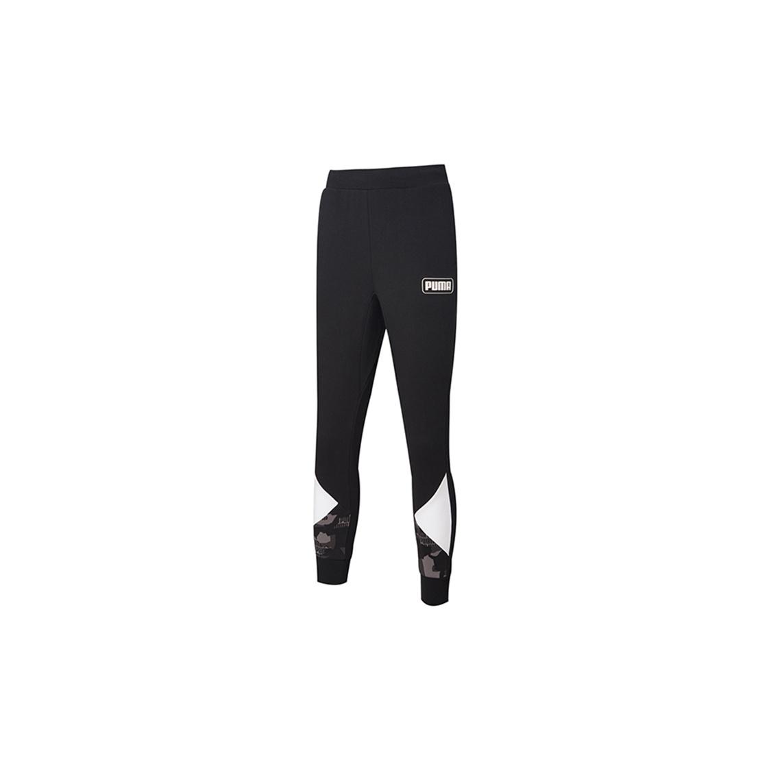 PUMA Rebel Camo AOP Sweatpants Black Men s 585022-01 XL