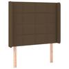VidaXL Tête de Lit à LED Meuble de Chambre à Coucher Accessoire de Lit Simple Tête de Cadre de Lit Intérieur Marron Foncé 3124041