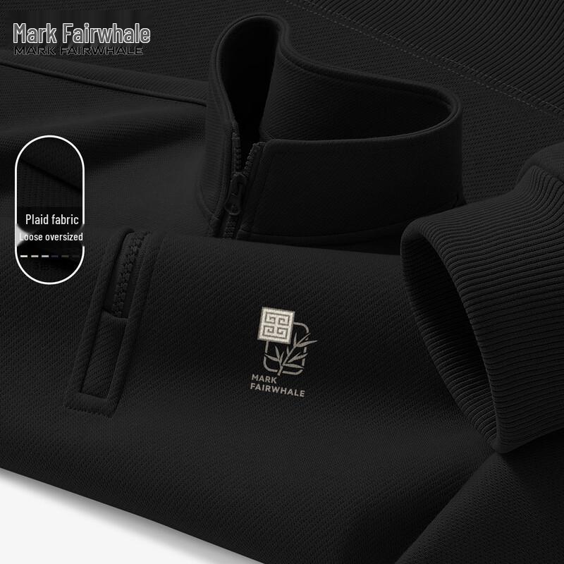 

Mark Fairwhale Men s Half-Zip Stand Collar Sweatshirt 3XL