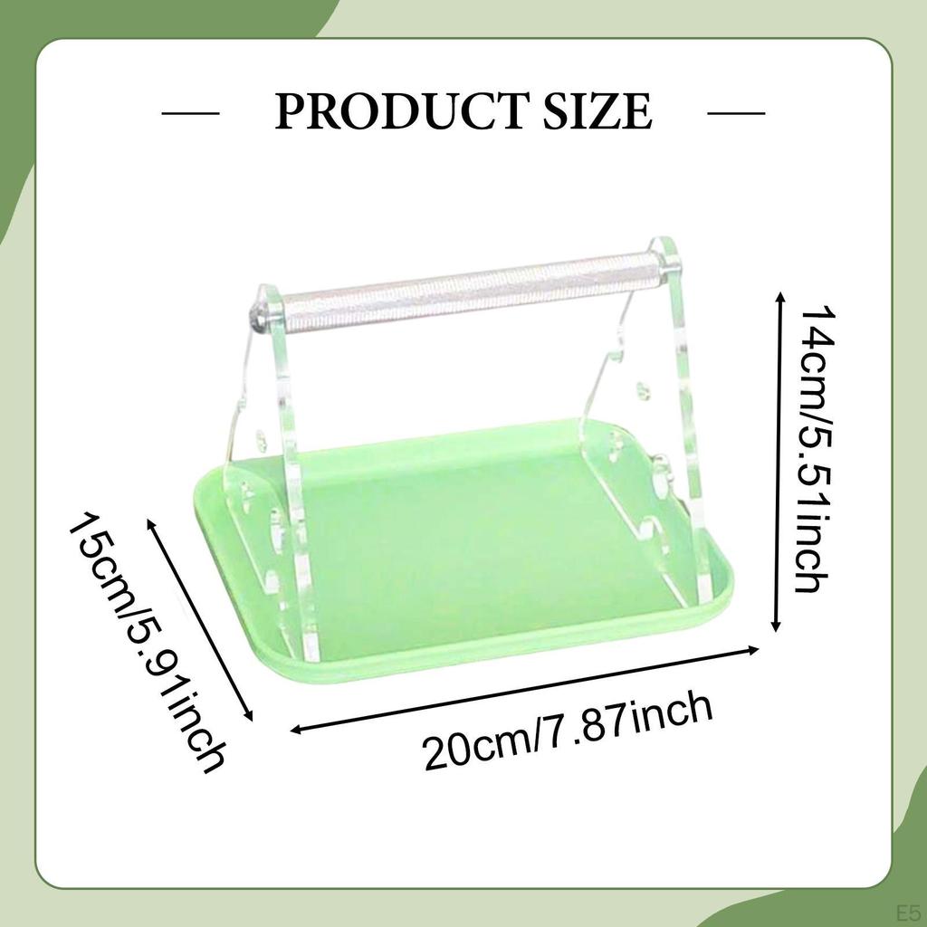 Tabletop Bird Perch Stand Desktop Claw Beak Grinding with Potty Tray for Finch Macaw Conures