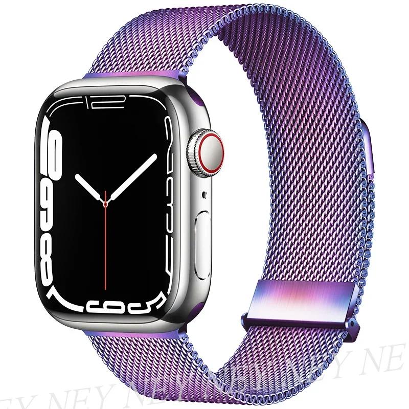 Milanese Loop for apple watch band 44mm 40mm 45mm 41mm 42-38-44 mm strap ultra 2 49mm metal bands iwatch series 9 8 7 6 SE 5 4 3