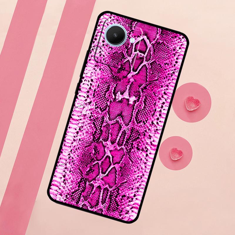 Snake Skin Print For Realme C71 C55 C53 C67 C75 C61 C33 C63 C51 C65 10 11 12 13 14 15 Pro Plus GT7 Pro Case