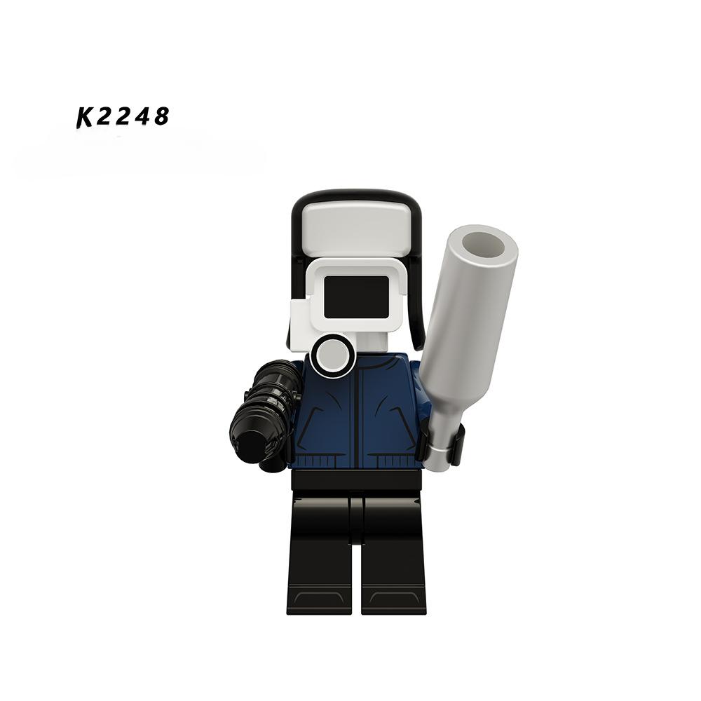 MOC Mini akční figurky, cihly, montážní bloky, hračky pro děti KDL838