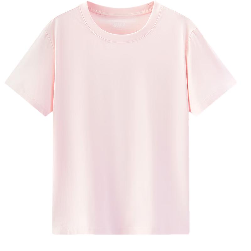 Semir Women's Solid Color Round Neck Short Sleeve T-Shirt