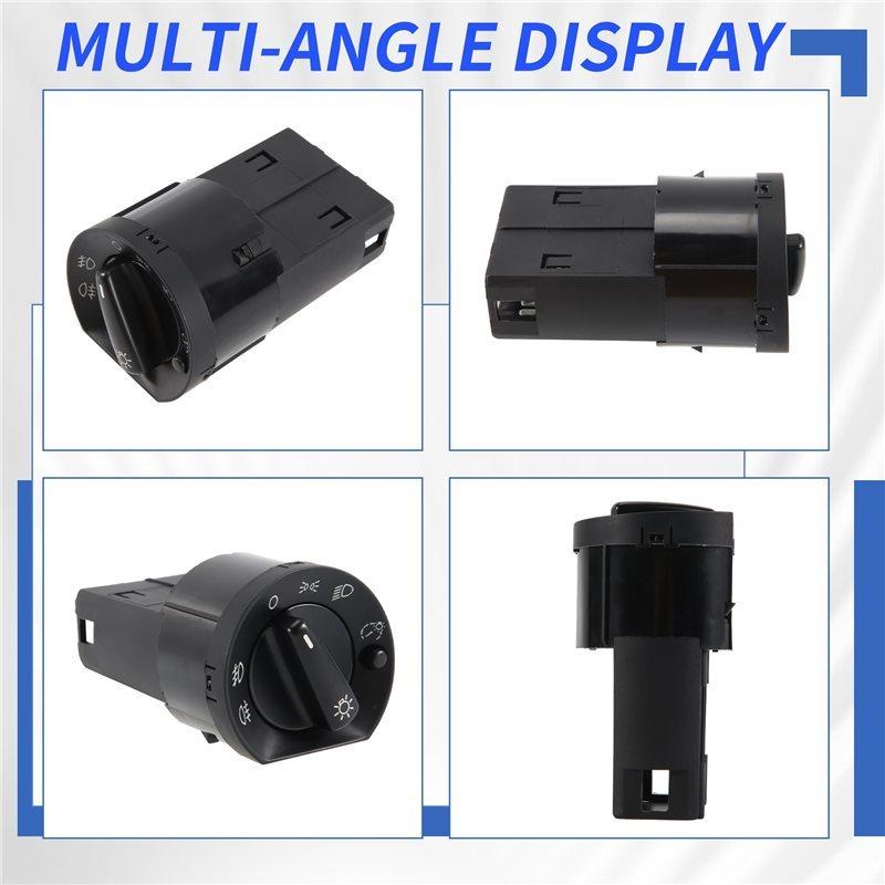 QQ-For VW Santana Quattro Headlight Control Switch Adjust Button Replacement Parts 33D941531