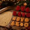 Cortadores Temáticos de Natal Molde de Torta com Prensa Manual Moldes de Massa Folhada para Biscoitos para Crianças Corte Limpo Guloseimas Festivas DIY Feito à Mão