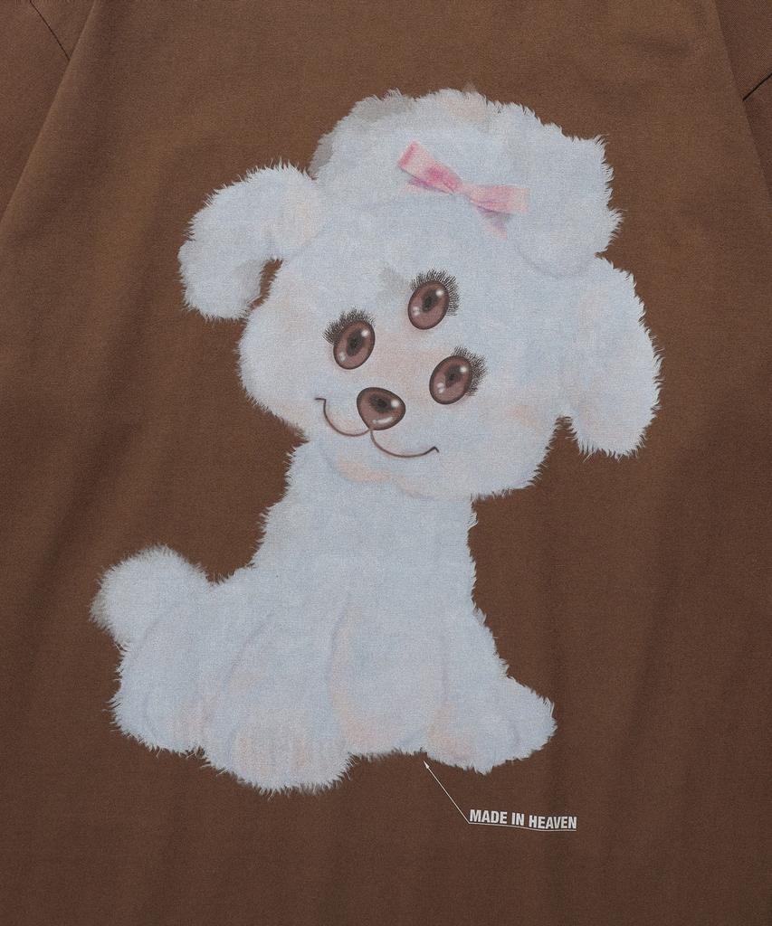NICEGHOSTCLUB 3Eyes Dog Big Big L/S Tee_Brown(Ng2Fsut551A)