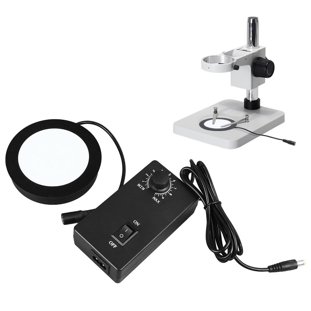 Microscope Bottom Light LED Adjustable Illumination Round Light Source   for Laboratory