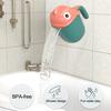 Baby Bath Rinse Cup for Rinsing Hair And Body with Easy Grip Handle Cartoon Animal Shape Soothing Water Flow Rain Shower Bath Toy for Kids