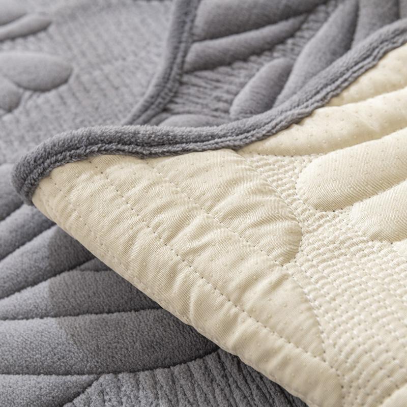 Nordic Einfarbig Sofa Abdeckung für Wohnzimmer Nicht-Slip Dicken Plüsch Sofa Kissen Matte Kombination Sofa Handtuch Protector wohnkultur