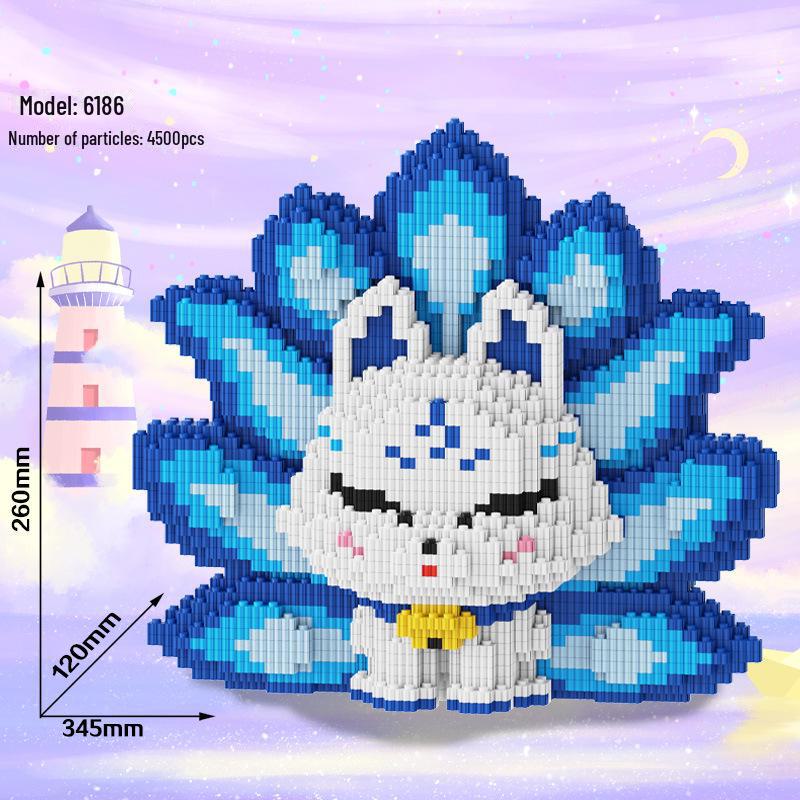 Year of the Dragon: Chinese-Styled Unicorn Dragon Building Blocks - Educational Puzzle Toy for Kids