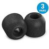 Earbud Tips - COMPLY - T-100 - Size L - Black - Noise Isolation