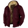 Giacca da uomo in tinta unita Giacca con cappuccio con cerniera e tendenza casual primaverile e autunnale