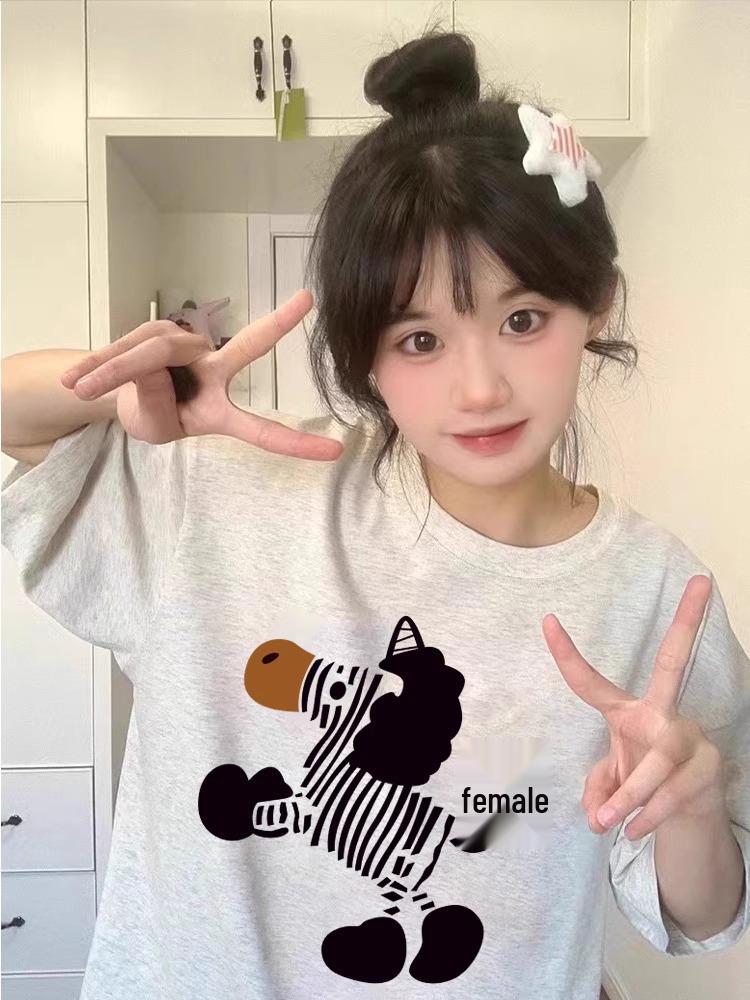 

Women s Grey Unicorn Print Cotton T-Shirt - Summer 2025 Design 3XL абрикосовий