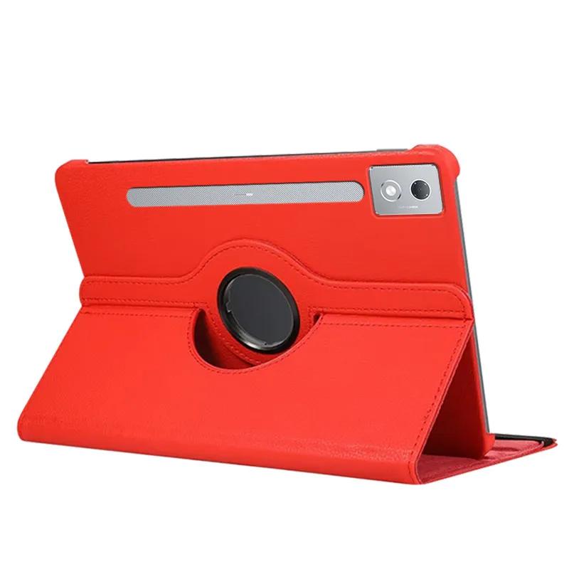 Für Lenovo Xiaoxin Pad Pro 12,7 Zoll 360 Grad drehbare Lederhülle mit Wake/Sleep TB373FU/TB375FC Funda