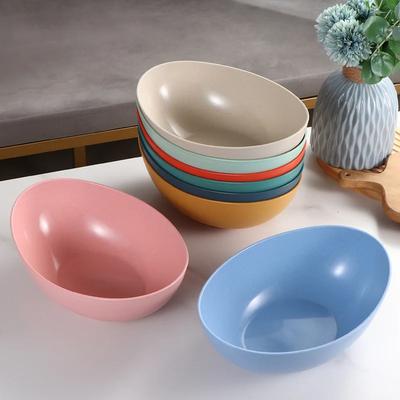 Simple and Environmentally Friendly Creative Salad Bowl, Household Vegetable Bowl, Fruit Bowl, Kitchen Microwave Food Bowl