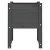 Vidaxl Donice, 2 Szt., Szare, 40X40X52,5 Cm, Lite Drewno Sosnowe