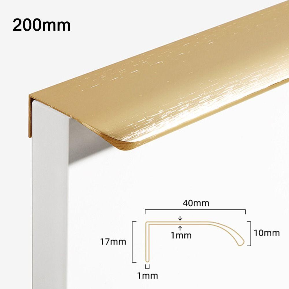 

Алюминиевые скрытые ручки-рейлинги, кухонные ручки для ящиков, аксессуары, ручка для шкафа gold-200mm