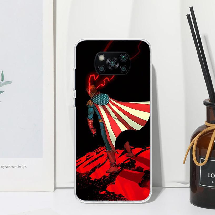 The Boys Homelander TV Phone Case For Xiaomi Poco X7 X6 X5 M7 M8 Pro F7 Ultra Redmi 15C 15 13C 13 12C 12 10 10C 10A Art Fundas P
