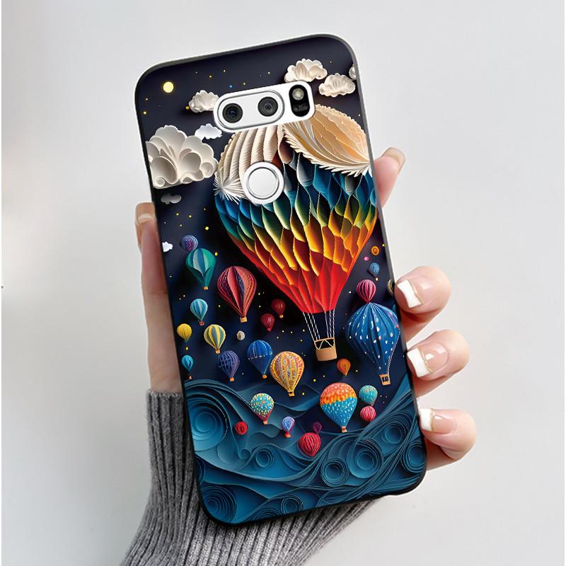 Cute Case For LG V30 V30+ Plus Funda LG V30s ThinQ Capa LG V35 ThinQ Printing Shell Protective Cover Soft Silicone Cartoon Cases