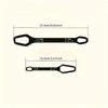 Double-Ended Adjustable Wrench | 3-17mm Size Range for Automotive Repair & Household Use | General Purpose Tool