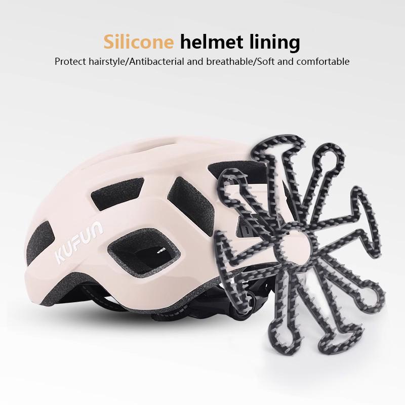 Flexible Helmet Anti-Deformation Inner Silicone Pad Ventilate Helmet Liner Pad Helmet Padding Motorcycle Bike Helmet Accessories