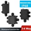 2-6 Way Trunking Connectors IP68 Rated IP68 Waterproof Junction Box  Outdoor Use