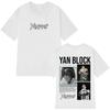2025 Rapper Yan Block Album Graphic Tshirt Unisexs Women 100 Pure Cotton Printed Tshirt Hiphop T Shirts Streetwear Leisure Top