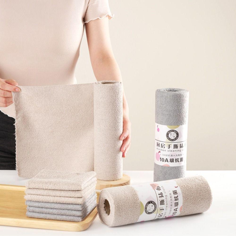 Microfiber Roll Kitchen Dishcloth Absorbent Kitchen Cleaning Cloth Cleaning Towel  for Home Kitchen