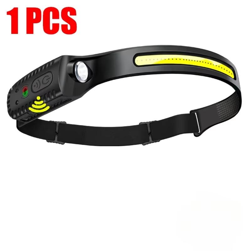 USB Rechargeable LED Sensor Headlamp XPE+COB Headlight Led Head Torch Camping Search Light Head Flashlight for Fishing Lantern