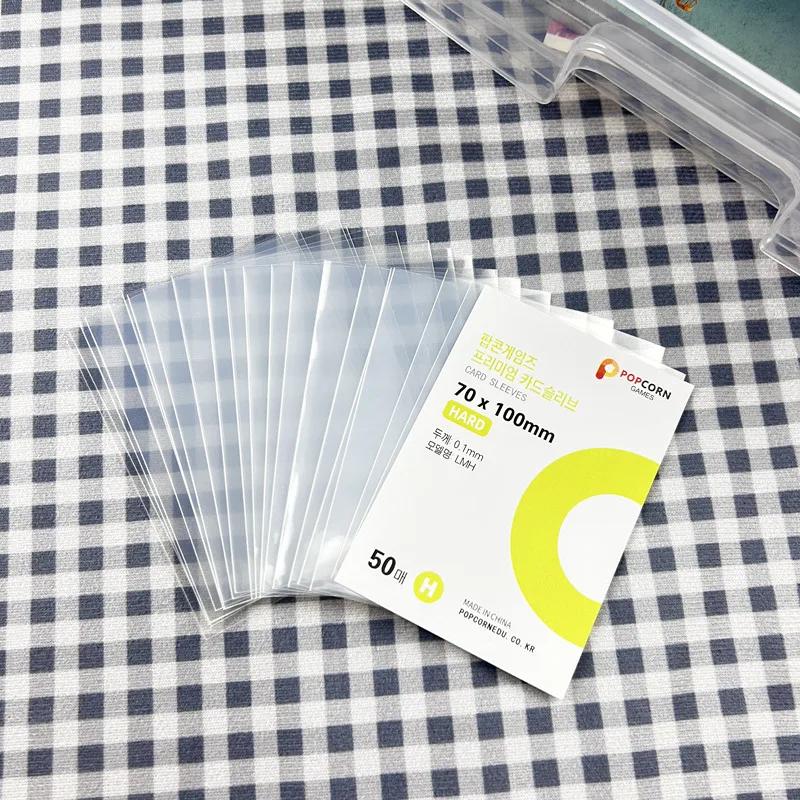 50 Pieces Card Film Protective Film Transparent Card Holder CPP Album Binder Suitable for Camera Storage Album Protection
