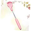Telescoping Back Scratcher for Adults and Kids - Portable Itch Relief Tool with Comfortable Grip, Extendable Back Massager (Pink)