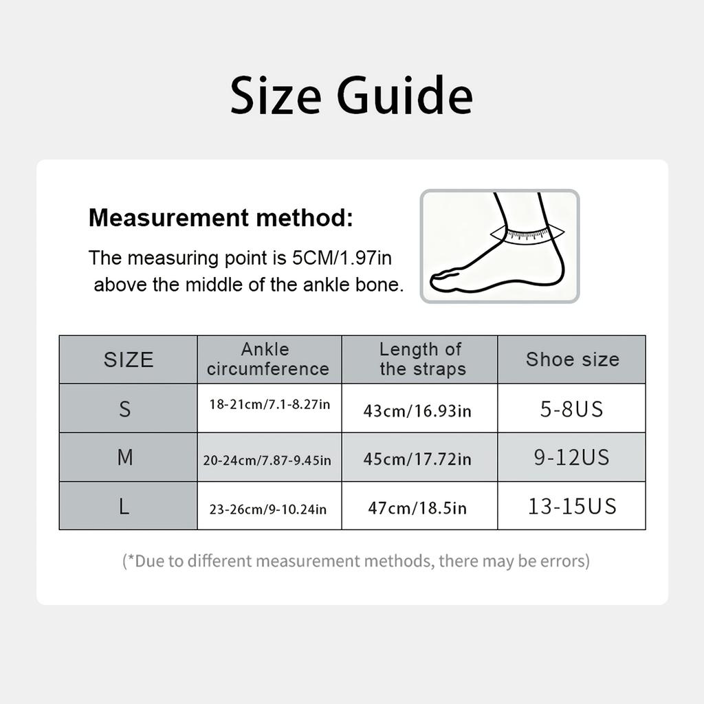 2PCS Adjustable Compression Ankle Brace with Straps for Plantar Fasciitis, Sprained Ankle, Achilles Tendonitis, Unisex
