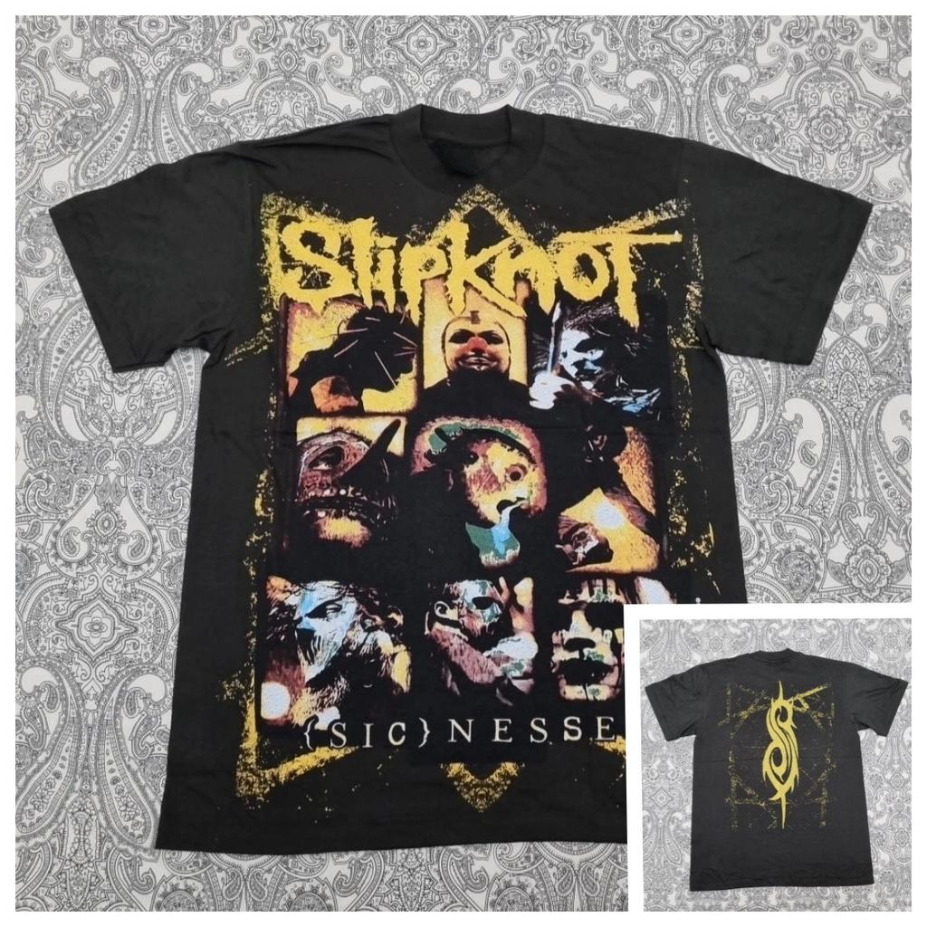 Slipknot Band T-Shirt Sicnesses Größe L Grafischer Print Top Luxus für Männer und Frauen Y2k