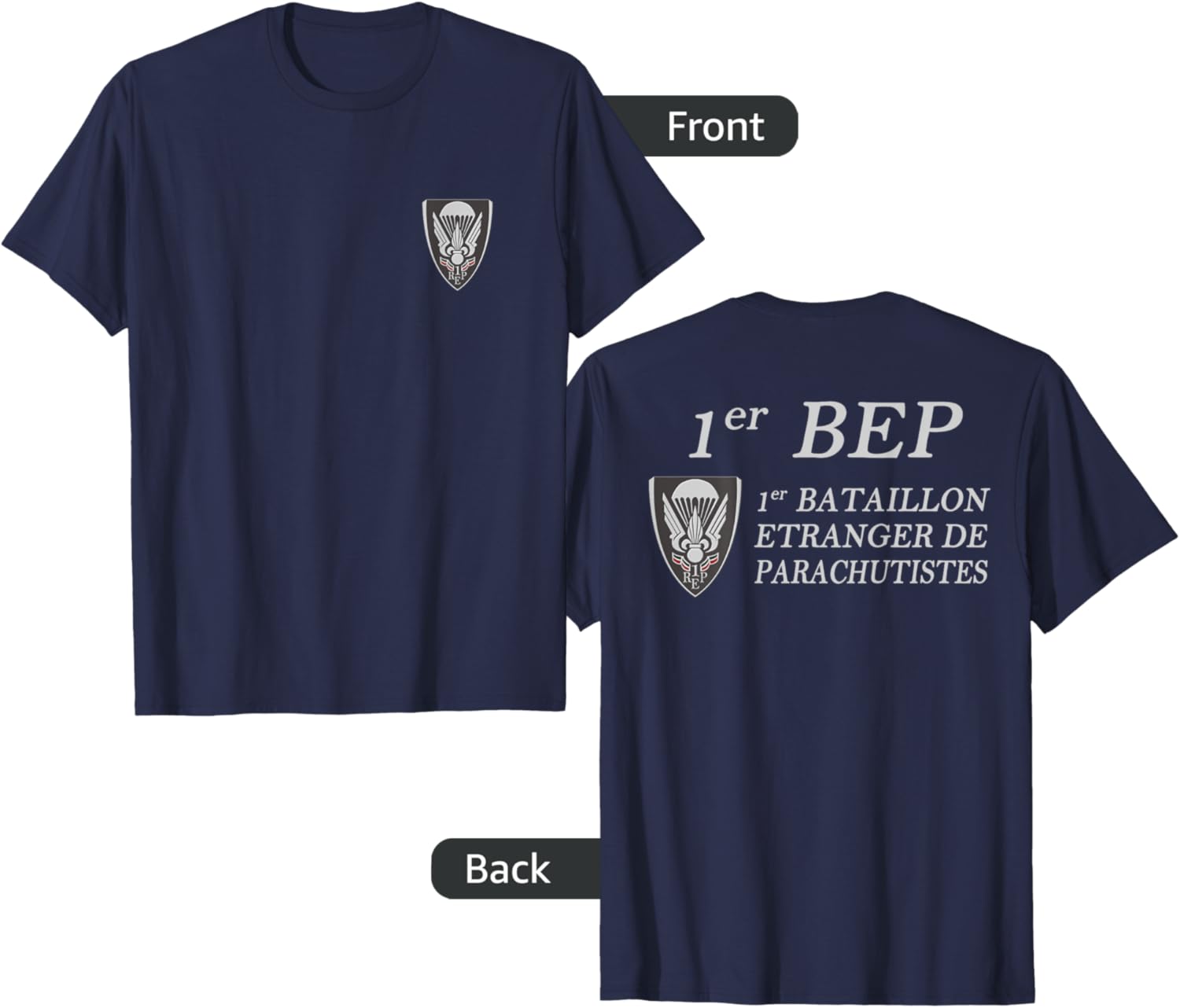 

French Legion Etrangere Paratrooper Foreign Parachute Army T-Shirt Short Sleeve Casual 100% Cotton Shirt 4XL