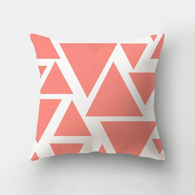 Home Decor Colorful Geometric & Floral Print Pillow Covers Pattern Cushion Cover Suitable for Sofa Bedroom Car Pillow Cover