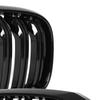 BMW X3 G01 2017- Grilles Between the Headlights (kidneys) Left + Right Set BLACK GLOSSY DOUBLE BAR