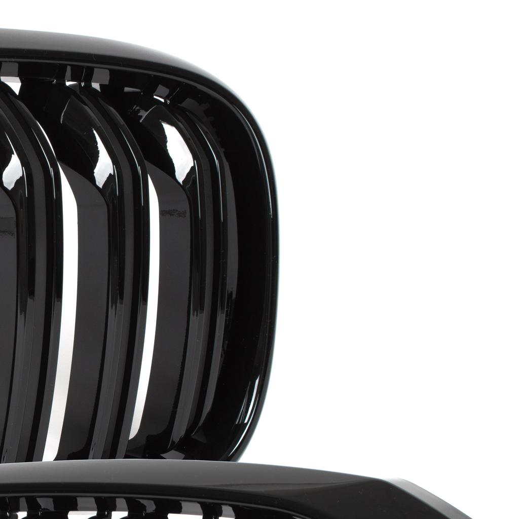 BMW X3 G01 2017- Grilles Between the Headlights (kidneys) Left + Right Set BLACK GLOSSY DOUBLE BAR