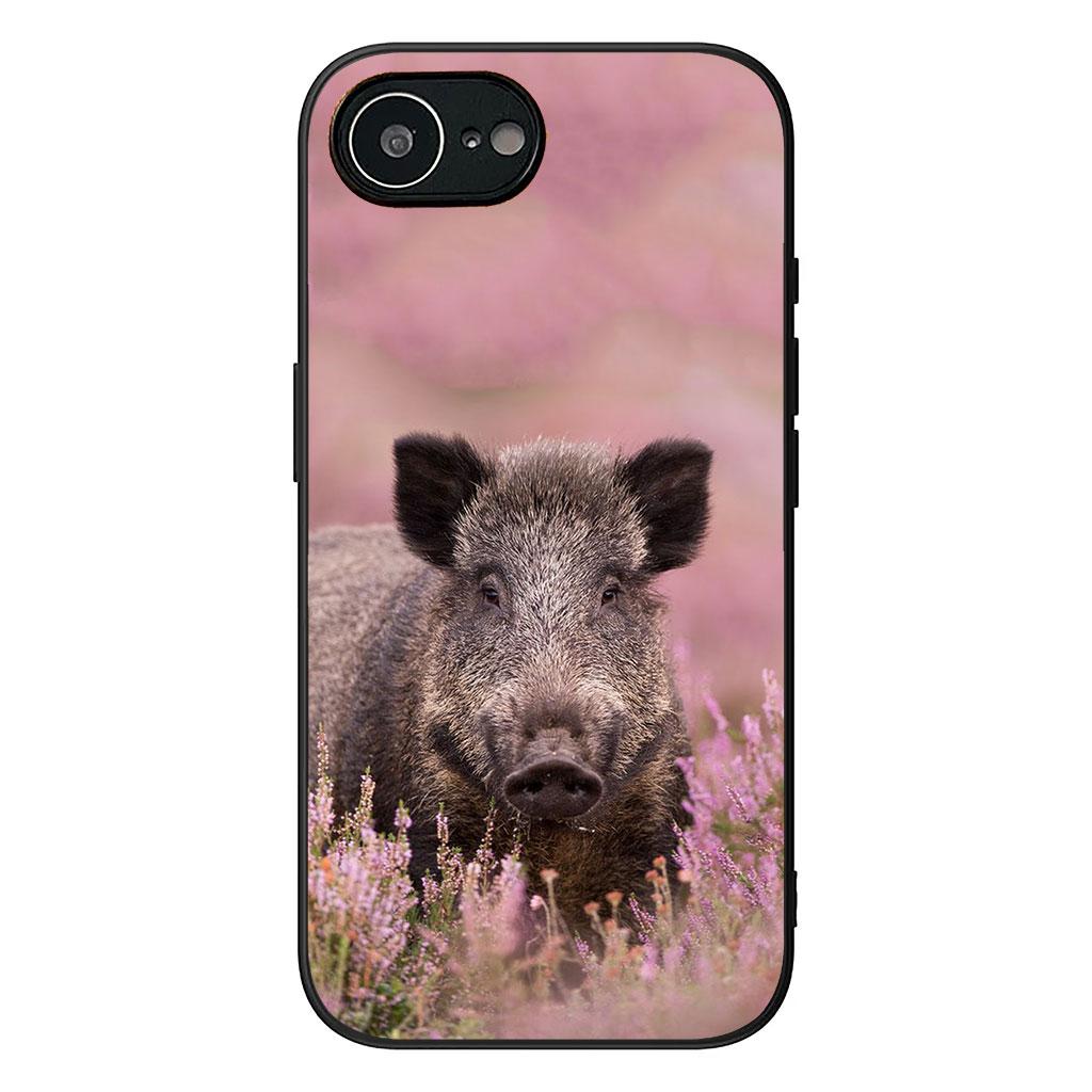Schwein Wildschwein Wolf Handyhülle Case für Samsung Galaxy S25 S24 S22 S23 FE Ultra Plus A56 A05 A06 A15 A16 A55 S7 Edge Hülle